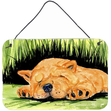 Carolines Treasures Chow Chow Indoor Aluminium Metal Wall Or Door Hanging Prints SS8526DS812